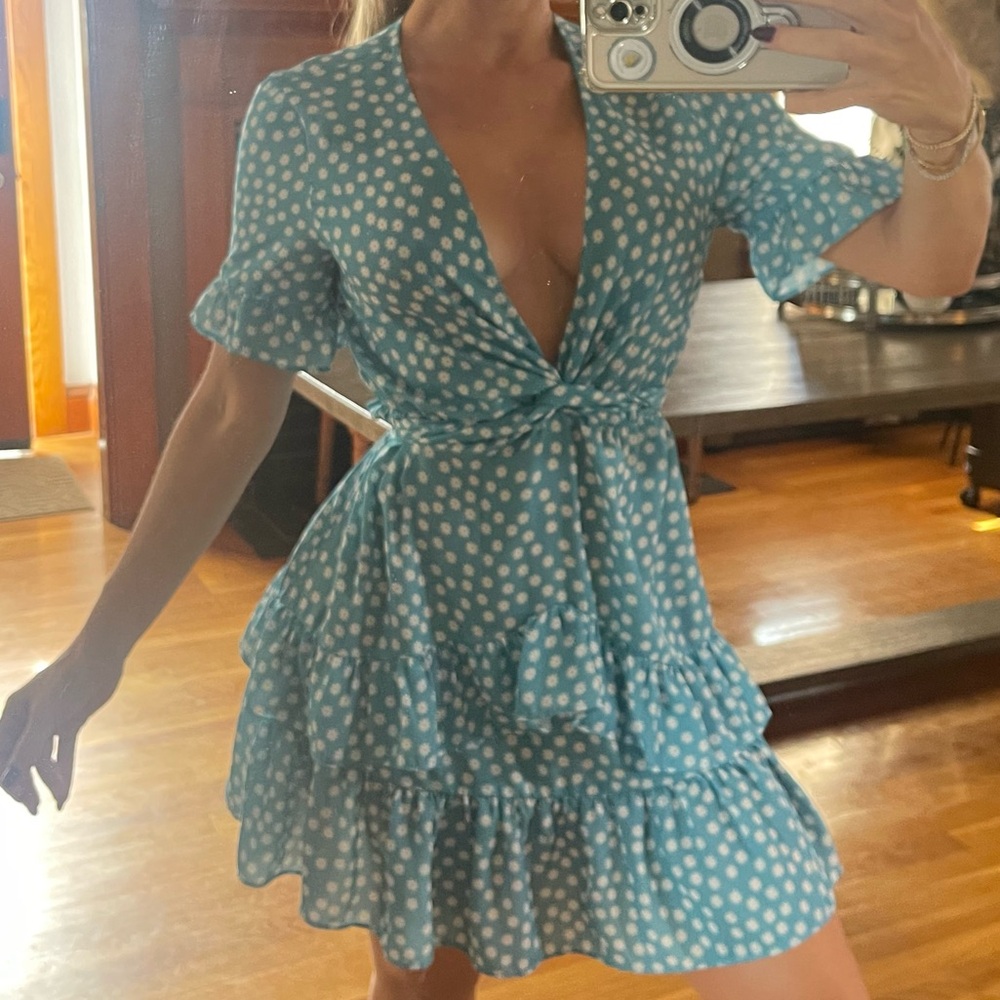Flower Mini Dress